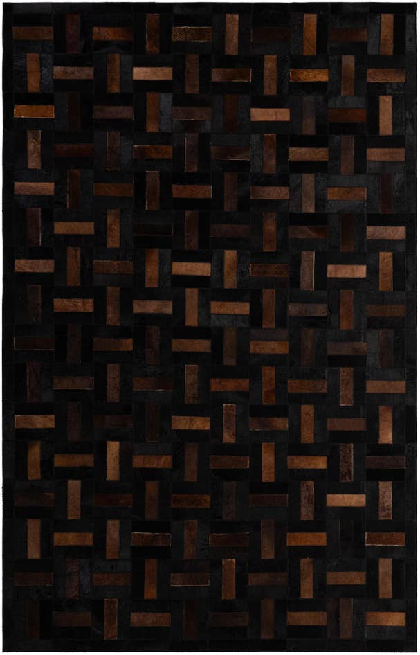 Detail image of 5' 3 x 8' 1 Cowhide - Patchwork Rug