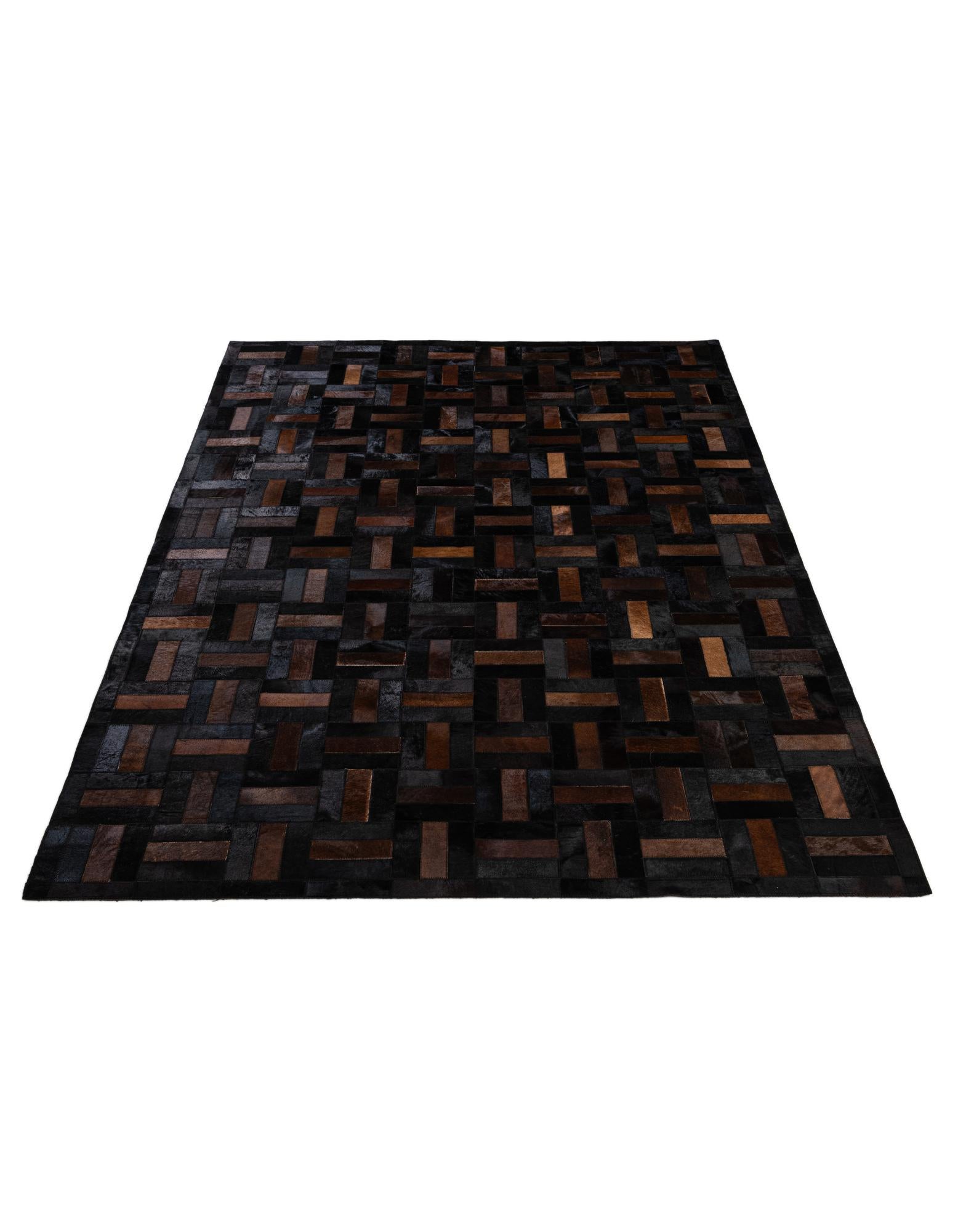 5' 3 x 8' 1 Cowhide - Patchwork Rug