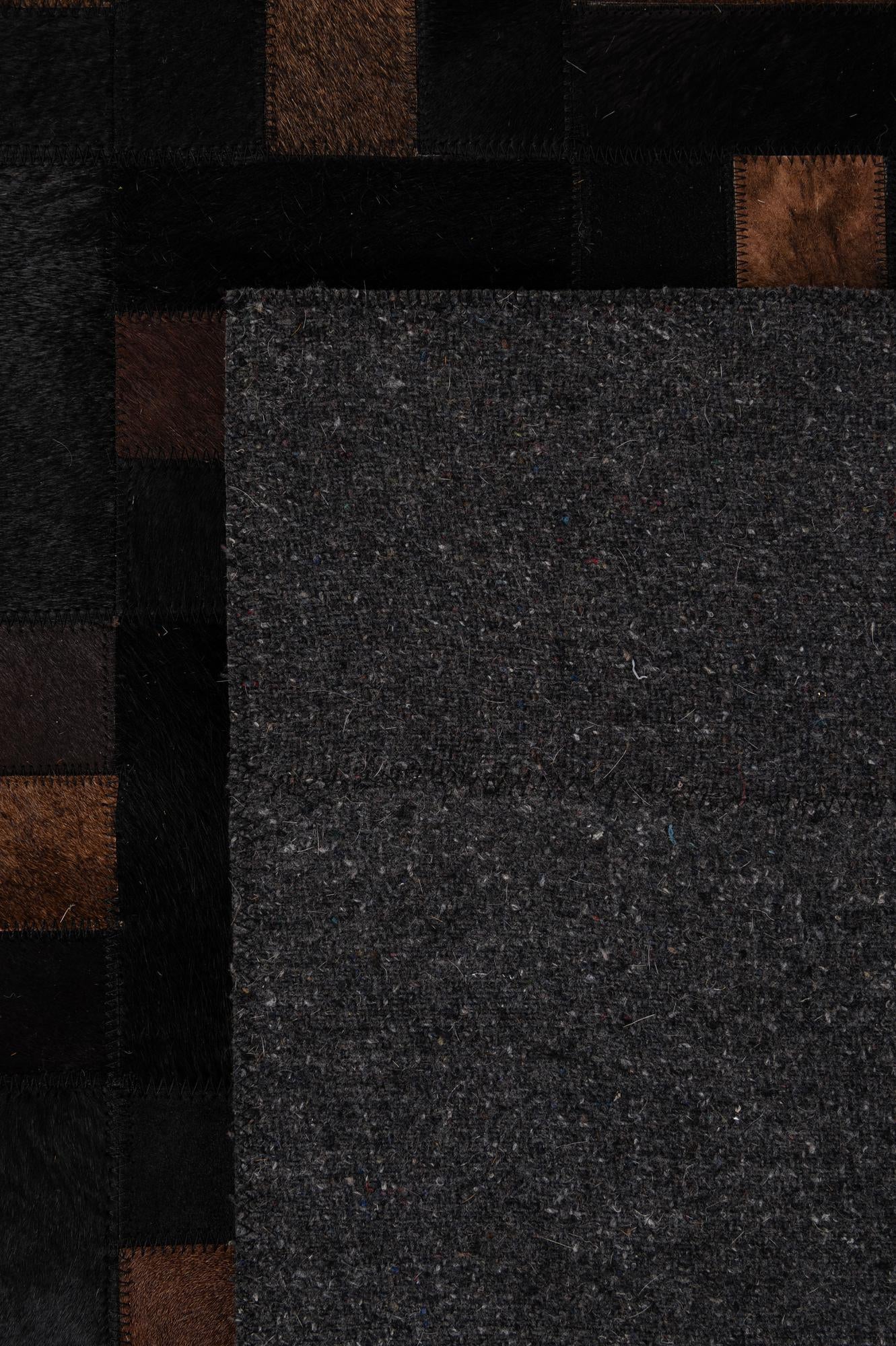 5' 3 x 8' 1 Cowhide - Patchwork Rug