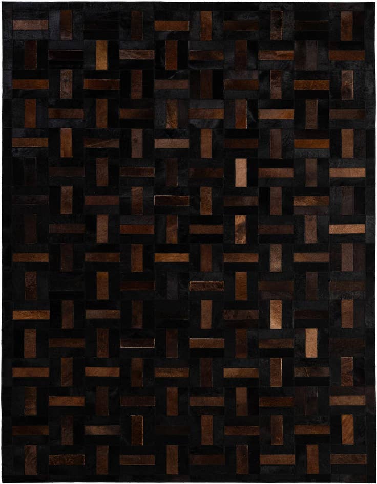 Detail image of 5' 3 x 8' 1 Cowhide - Patchwork Rug