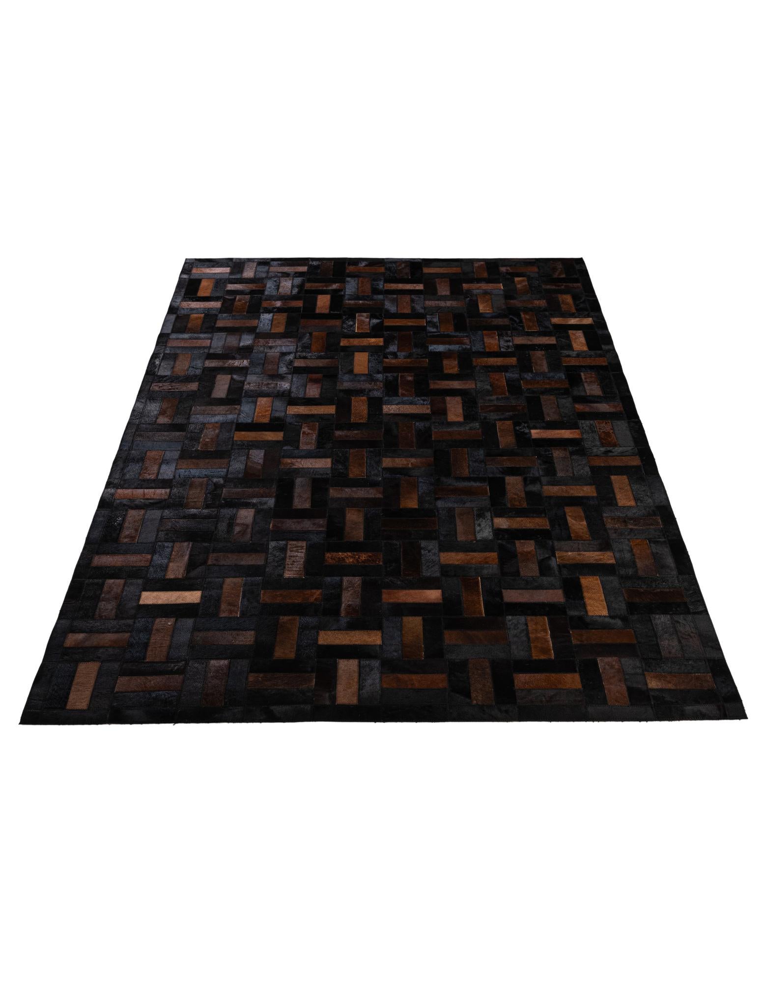 5' 3 x 8' 2 Cowhide - Patchwork Rug