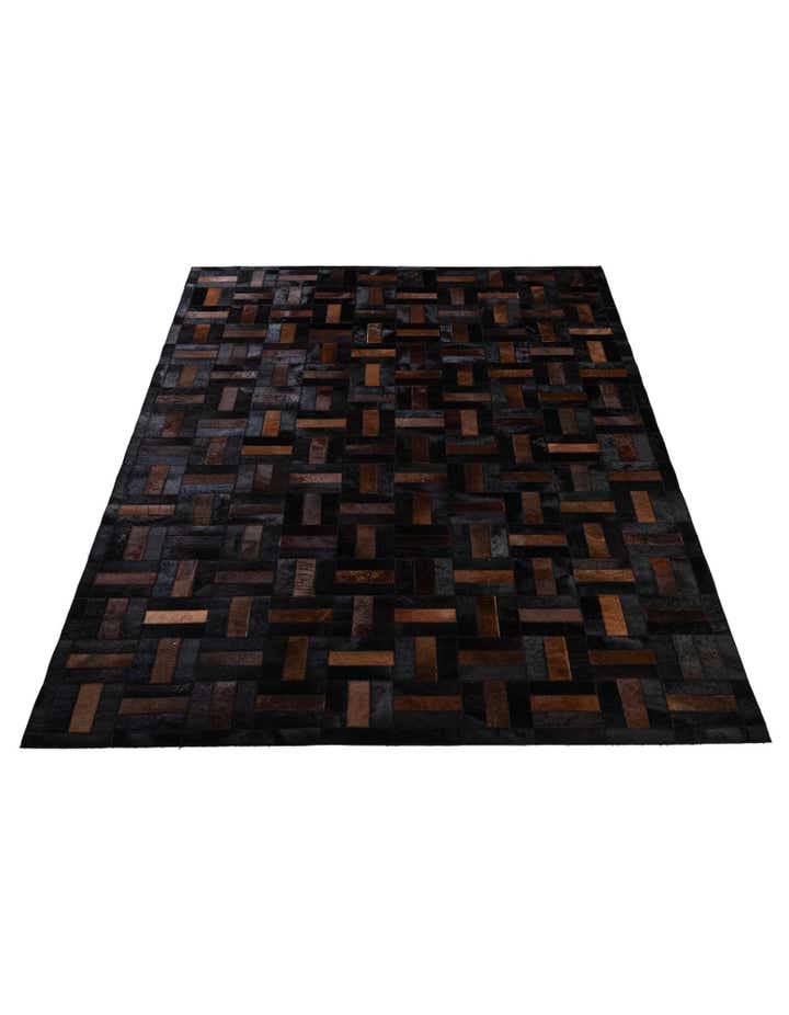5' 3 x 8' 2 Cowhide - Patchwork Rug