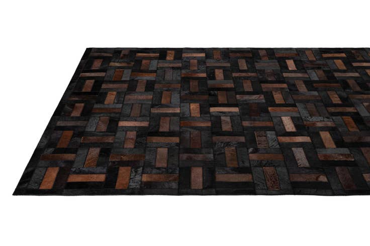 Detail image of 5' 3 x 8' 2 Cowhide - Patchwork Rug