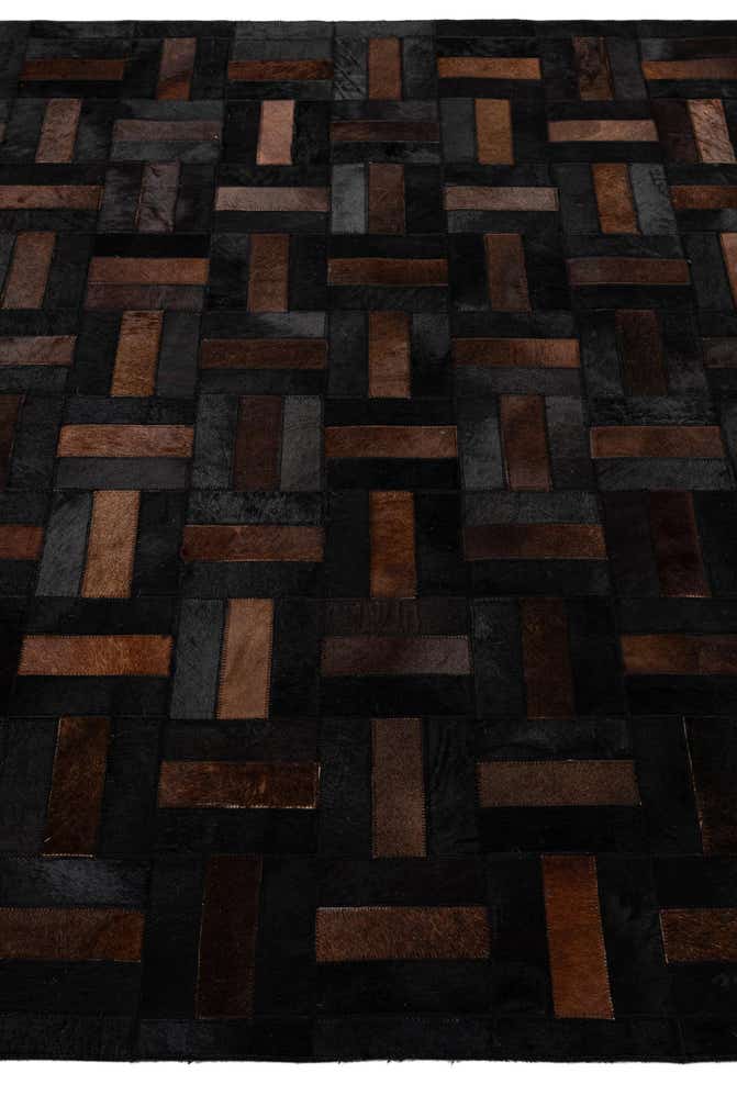 5' 3 x 8' 2 Cowhide - Patchwork Rug