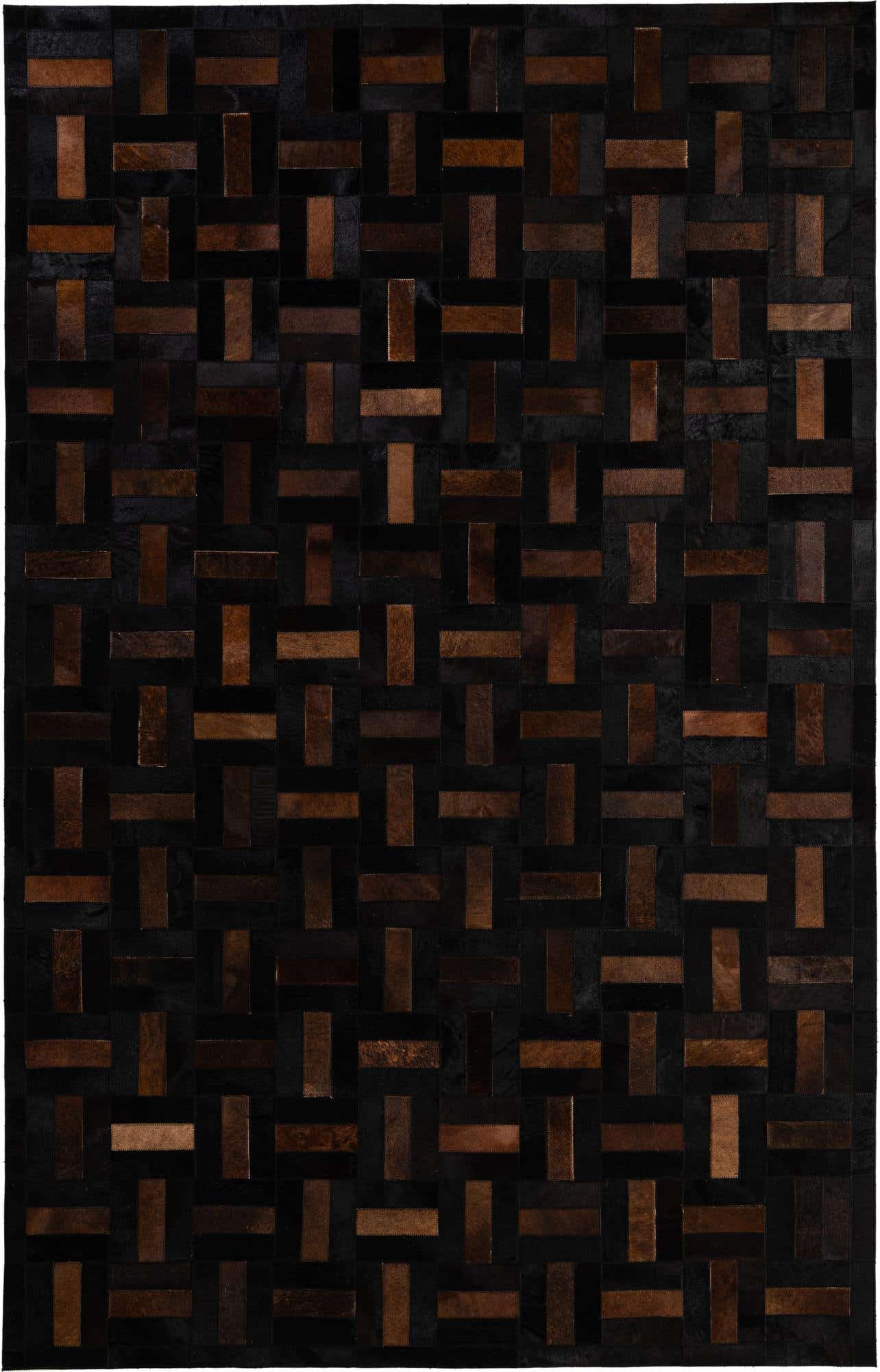 5' 3 x 8' 2 Cowhide - Patchwork Rug