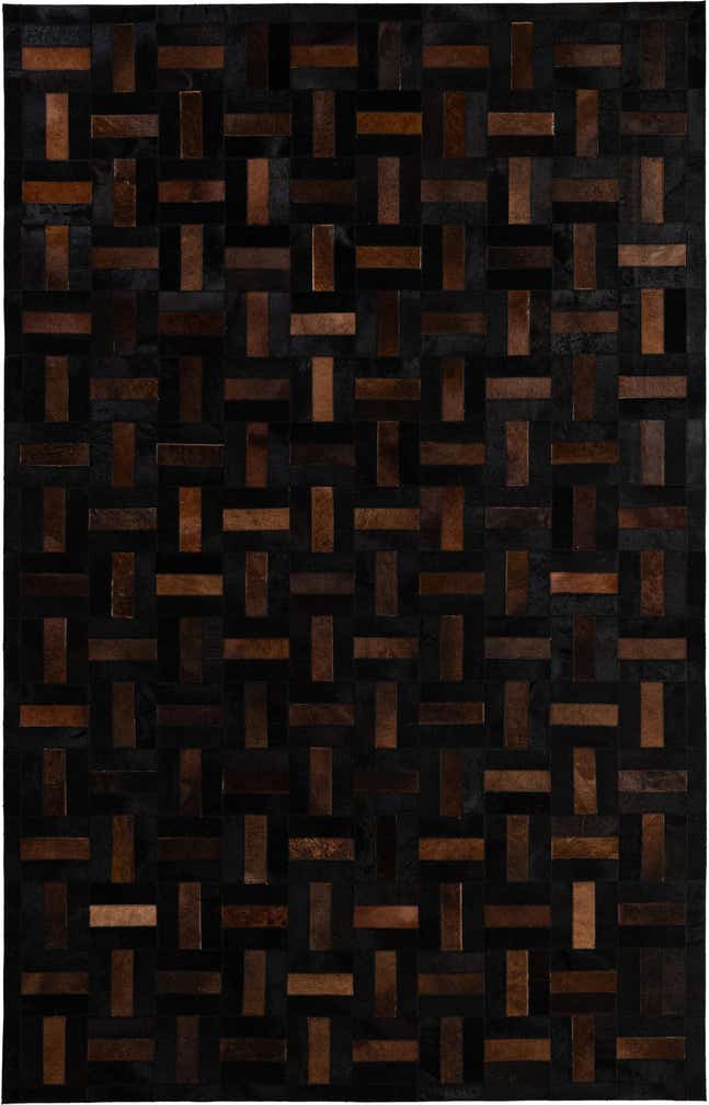 5' 3 x 8' 2 Cowhide - Patchwork Rug