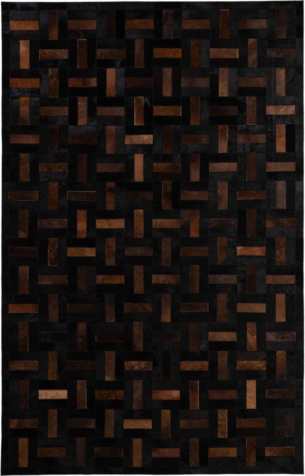 Detail image of 5' 3 x 8' 2 Cowhide - Patchwork Rug