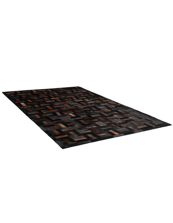 Detail image of 5' 3 x 8' Cowhide - Patchwork Rug