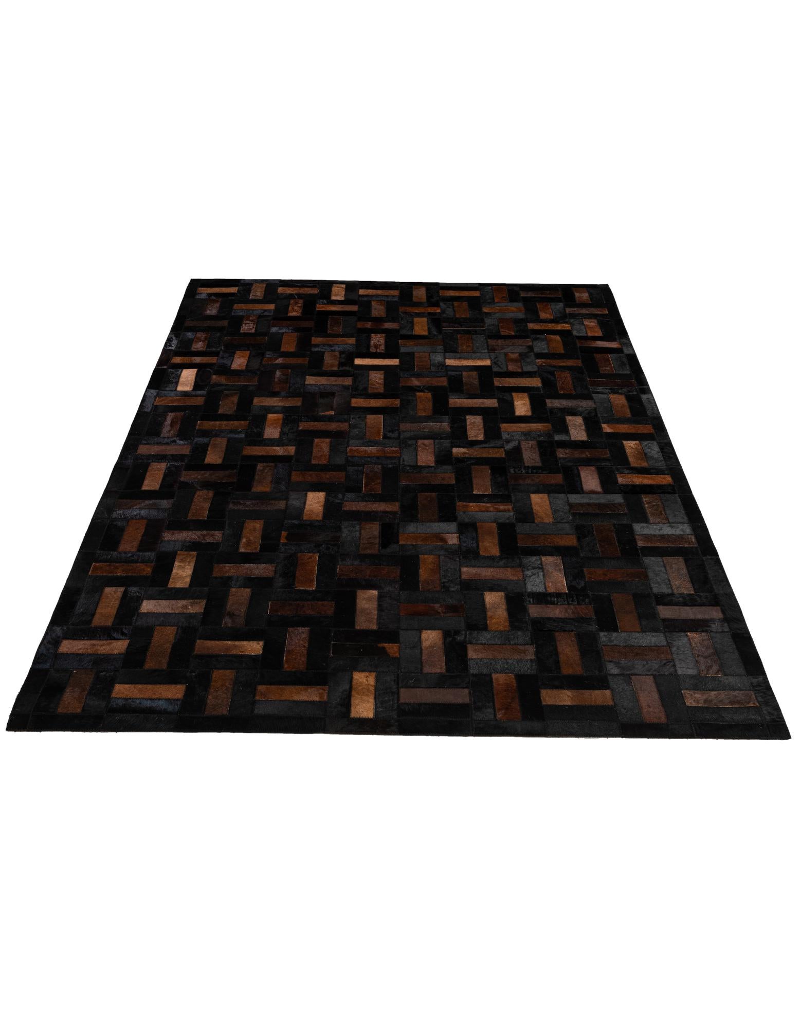 5' 3 x 8' Cowhide - Patchwork Rug