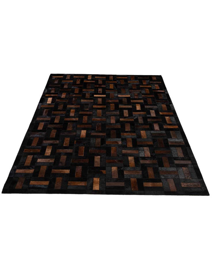 Detail image of 5' 3 x 8' Cowhide - Patchwork Rug