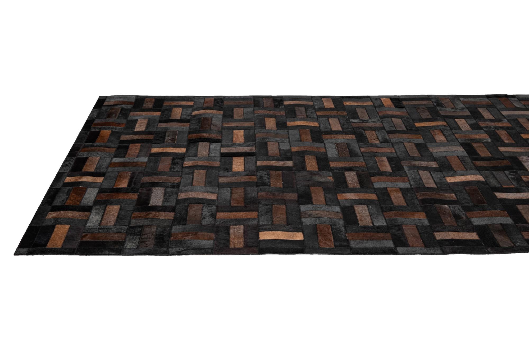 5' 3 x 8' Cowhide - Patchwork Rug