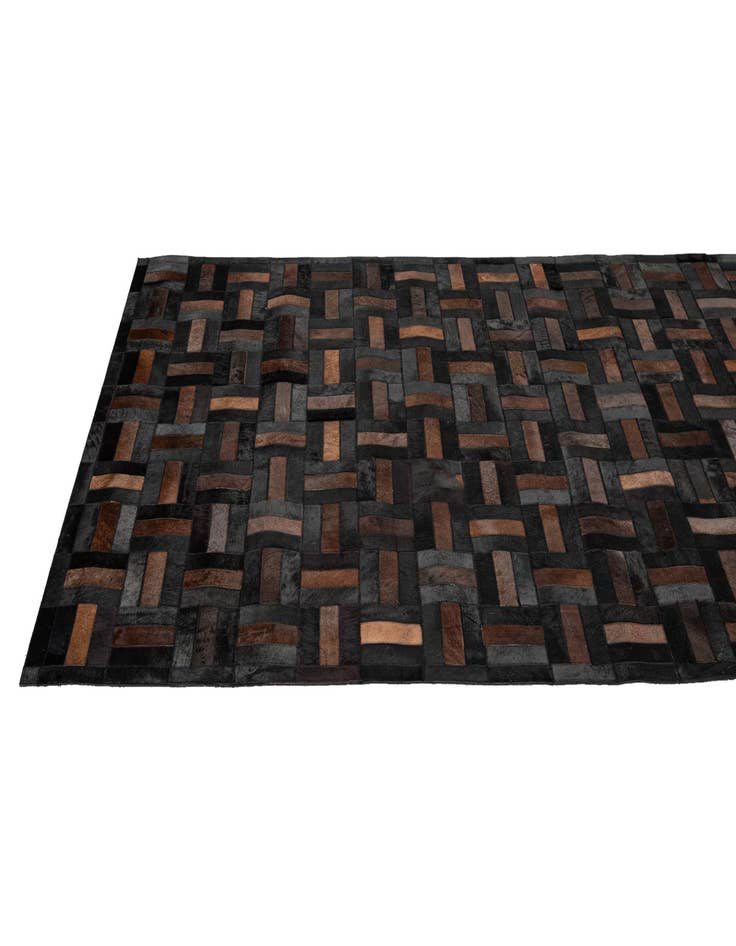 Detail image of 5' 3 x 8' Cowhide - Patchwork Rug