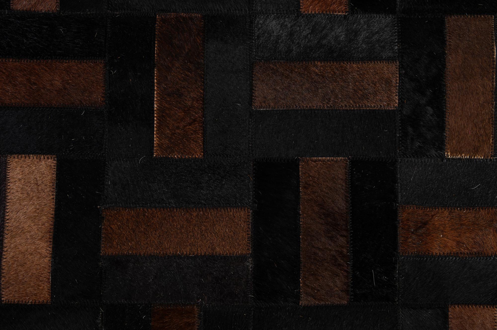 5' 3 x 8' Cowhide - Patchwork Rug