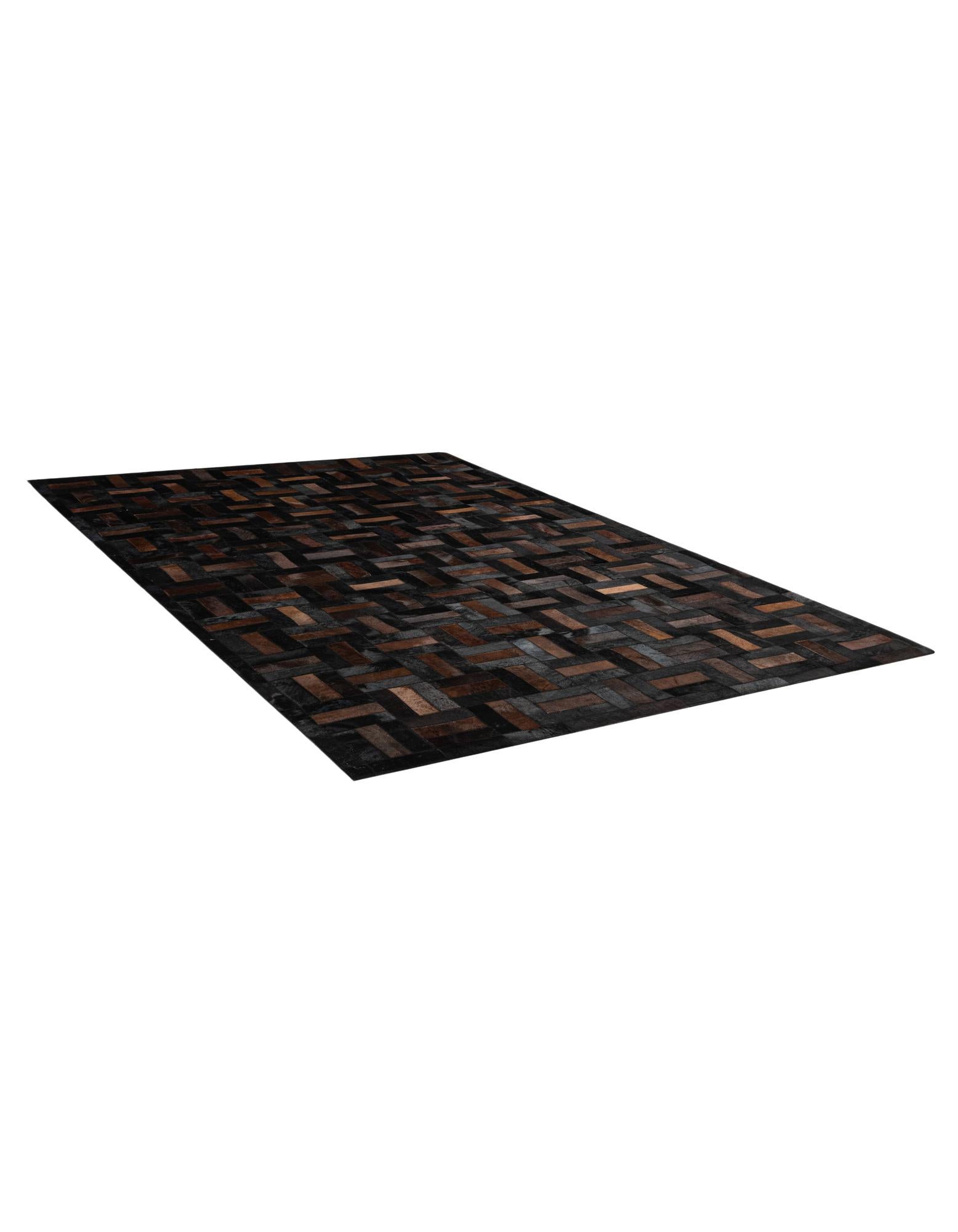 5' 3 x 8' 2 Cowhide - Patchwork Rug
