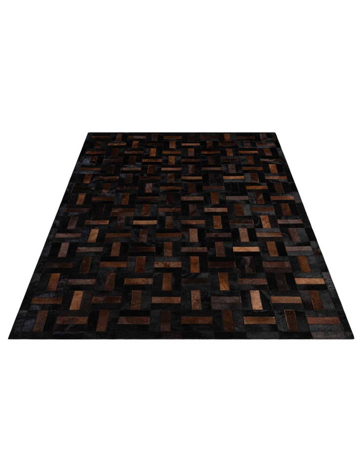 Detail image of 5' 3 x 8' 2 Cowhide - Patchwork Rug