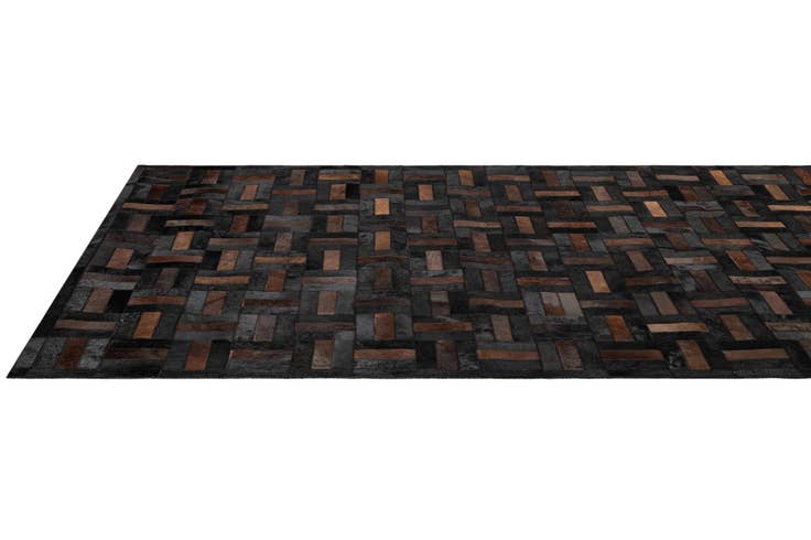 Detail image of 5' 3 x 8' 2 Cowhide - Patchwork Rug