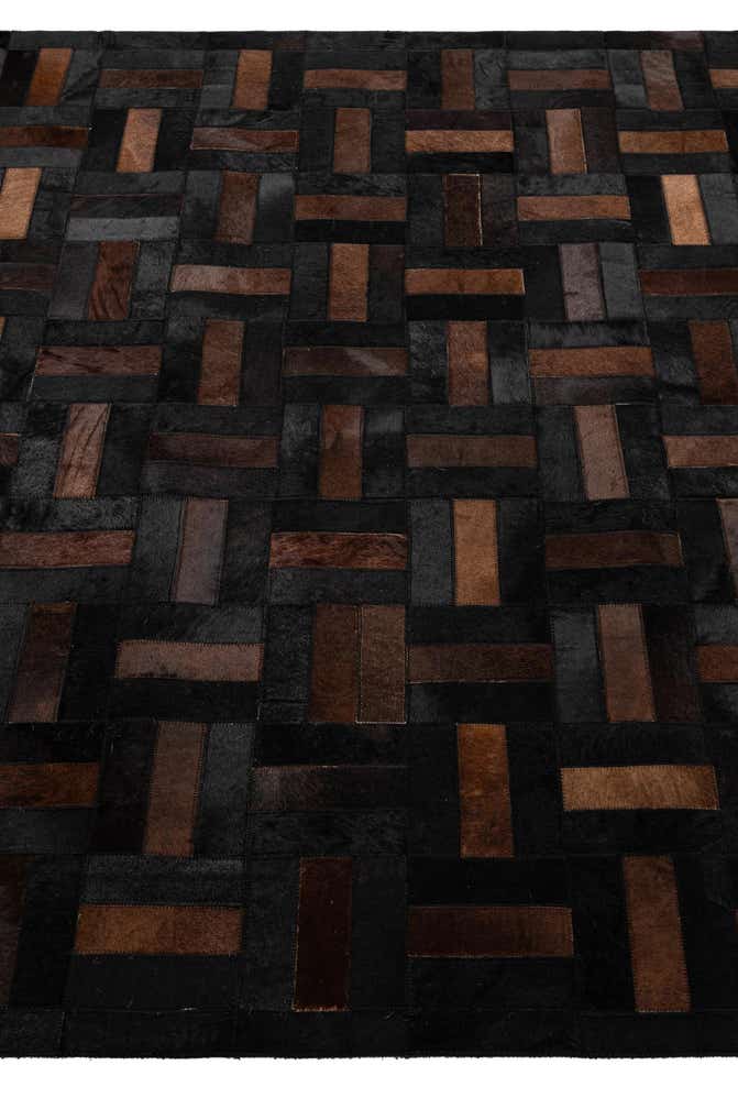 5' 3 x 8' 2 Cowhide - Patchwork Rug