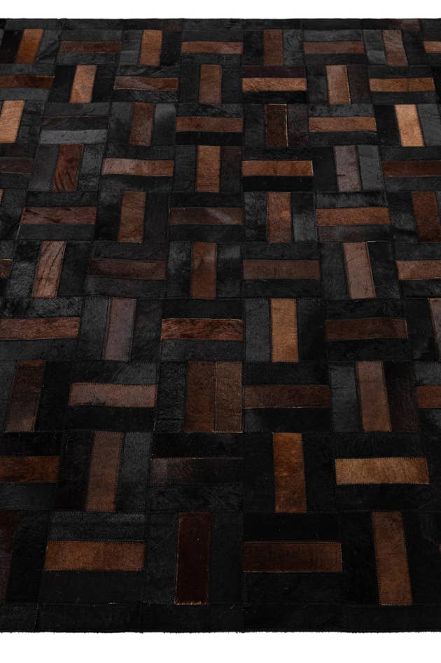 Detail image of 5' 3 x 8' 2 Cowhide - Patchwork Rug
