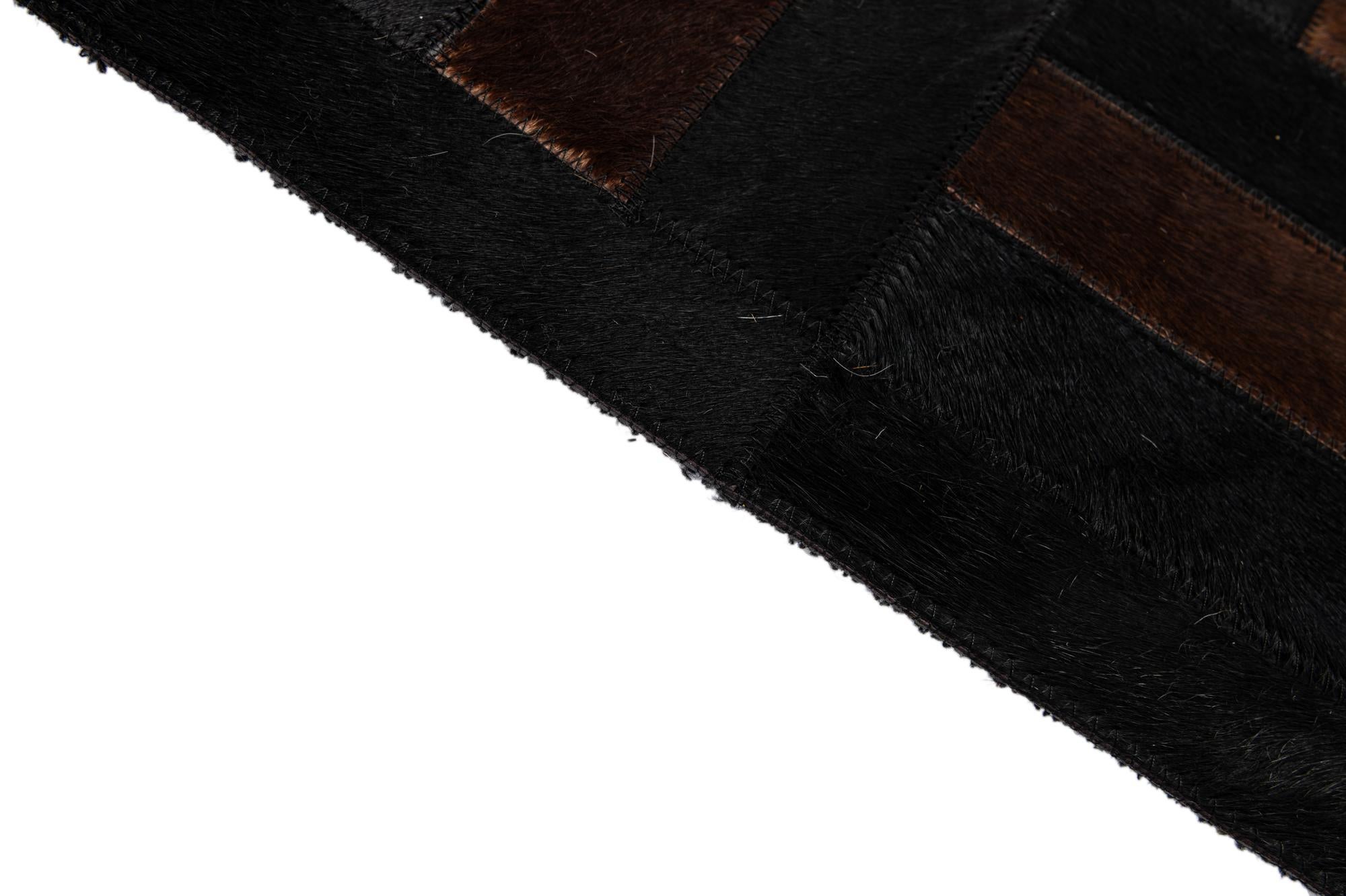 5' 3 x 8' 2 Cowhide - Patchwork Rug