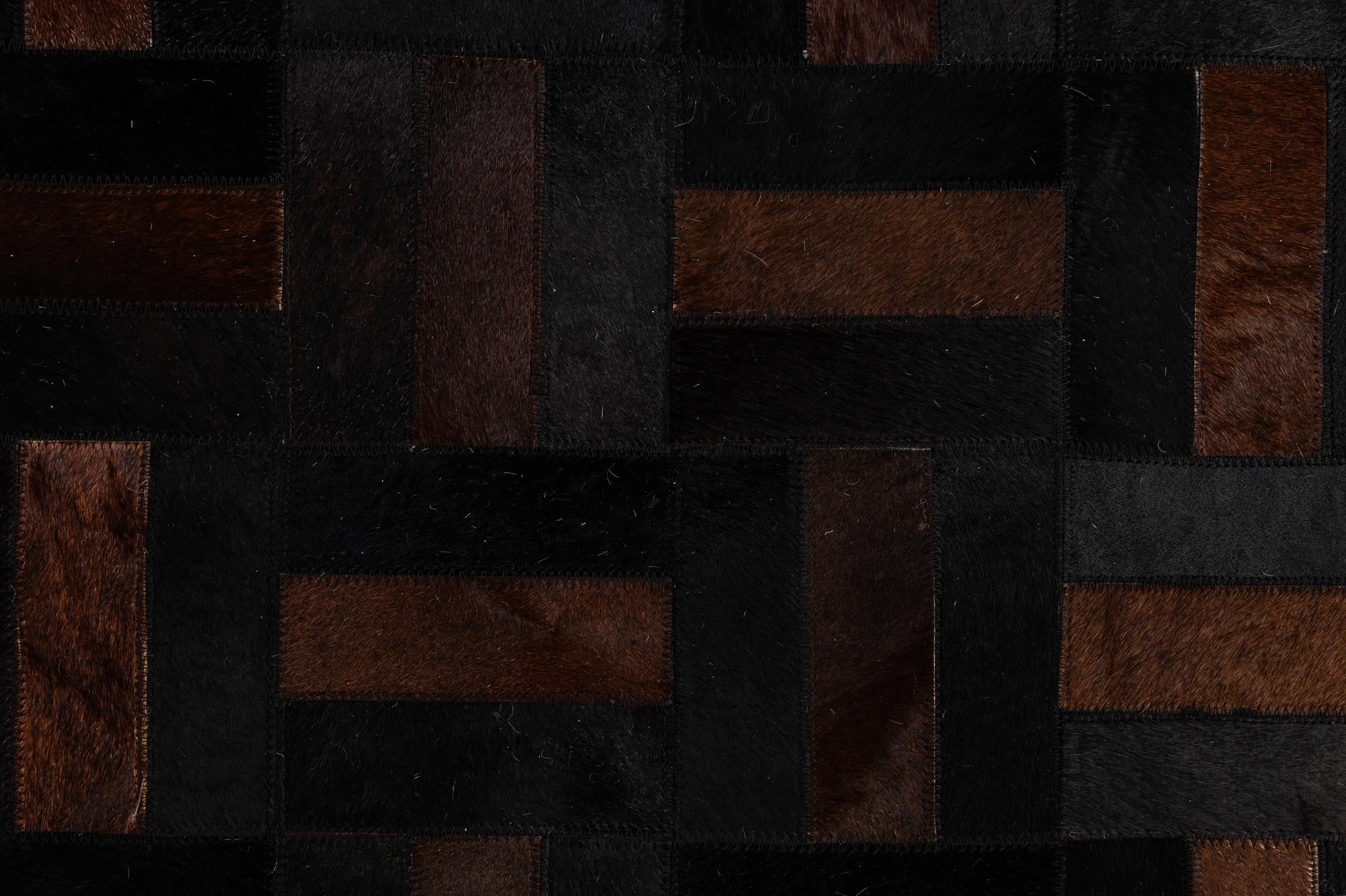 5' 3 x 8' 2 Cowhide - Patchwork Rug