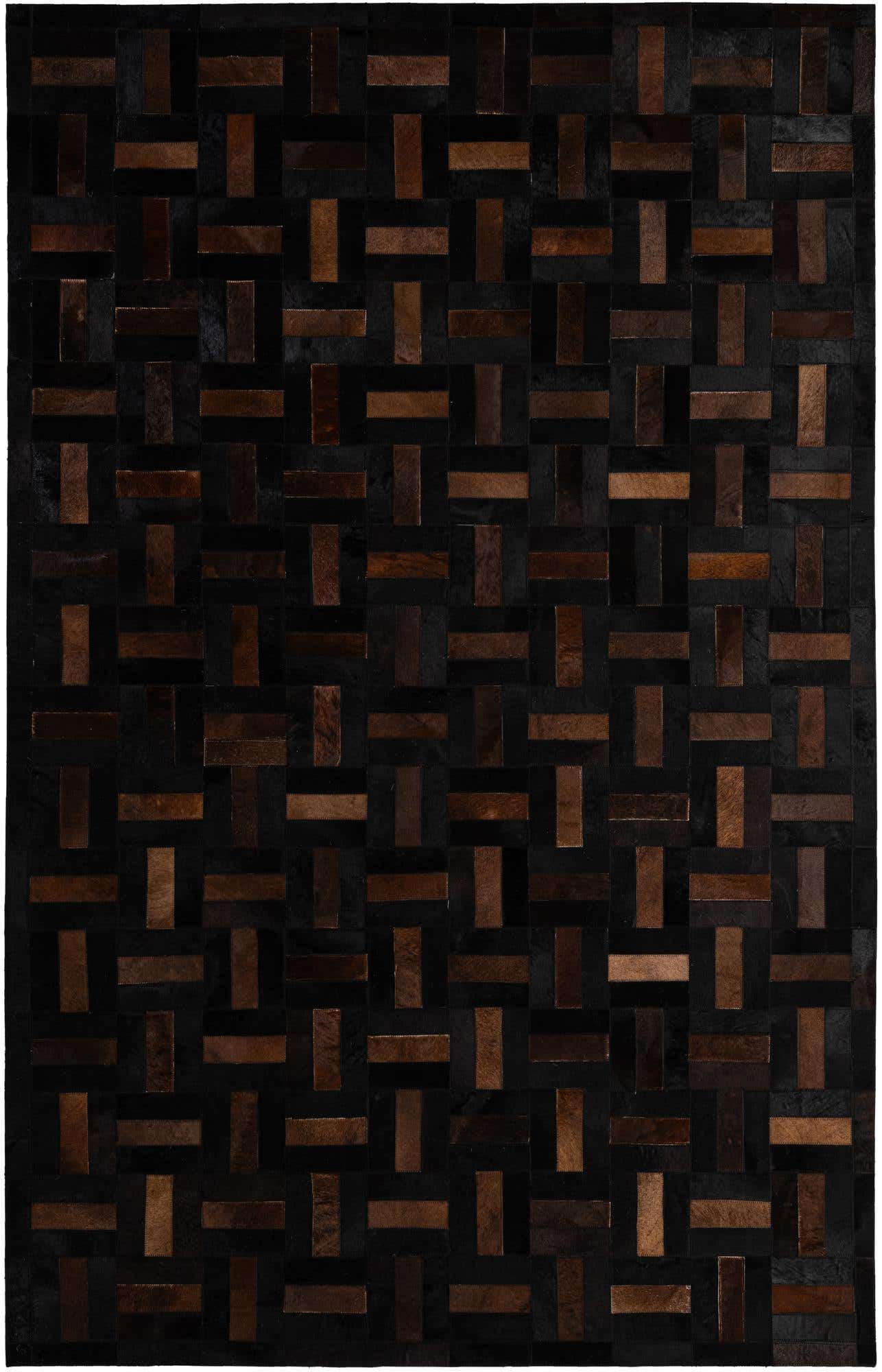 5' 3 x 8' 2 Cowhide - Patchwork Rug