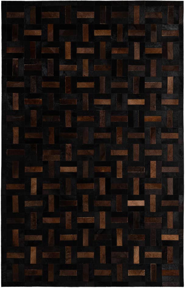 Detail image of 5' 3 x 8' 2 Cowhide - Patchwork Rug