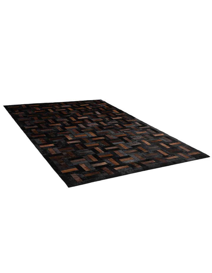 5' 3 x 8' 2 Cowhide - Patchwork Rug
