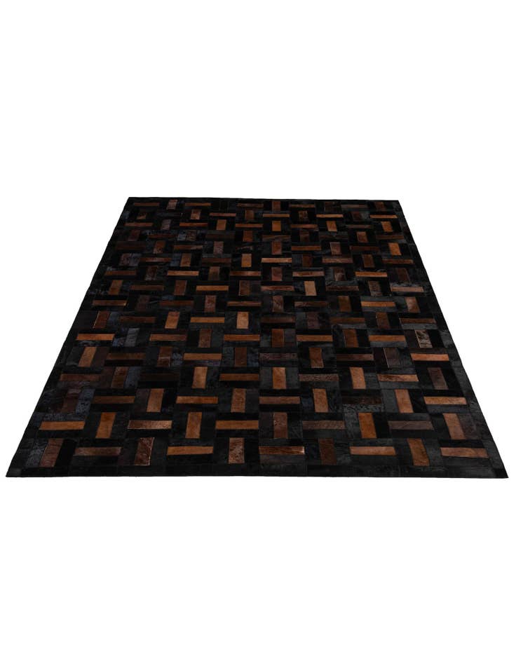 Detail image of 5' 3 x 8' 2 Cowhide - Patchwork Rug