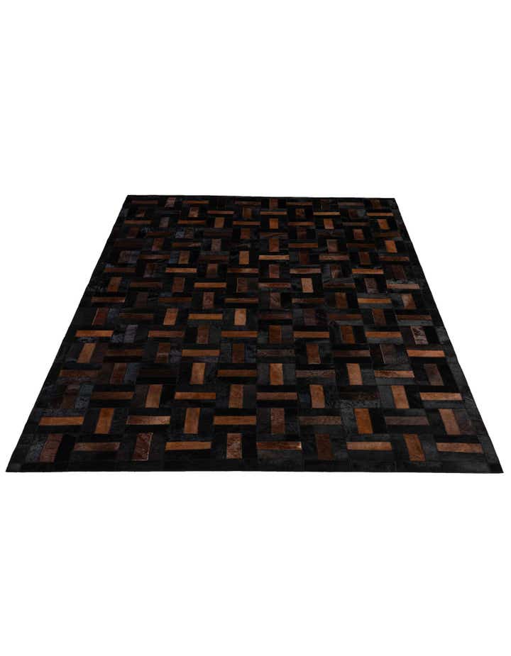 5' 3 x 8' 2 Cowhide - Patchwork Rug
