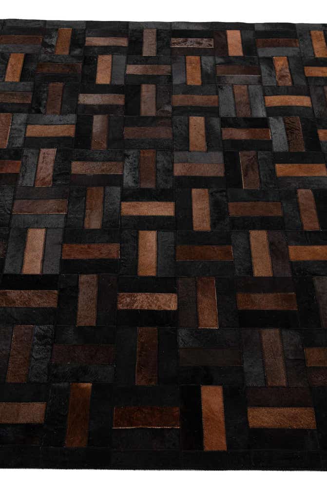 5' 3 x 8' 2 Cowhide - Patchwork Rug