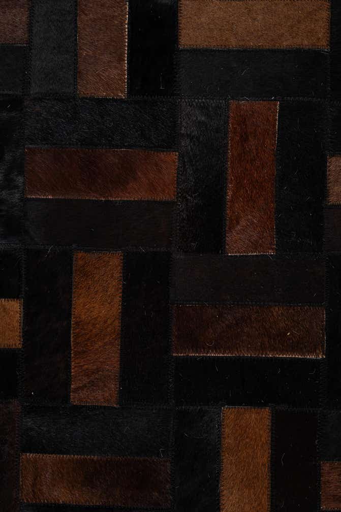 5' 3 x 8' 2 Cowhide - Patchwork Rug