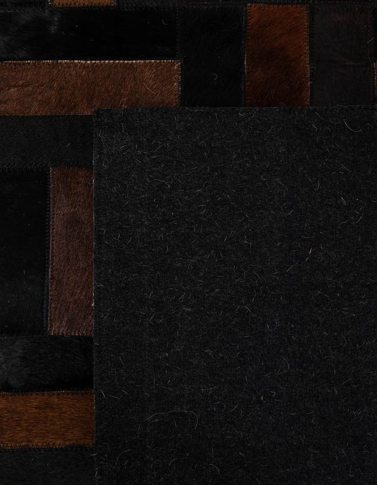 Detail image of 5' 3 x 8' 2 Cowhide - Patchwork Rug