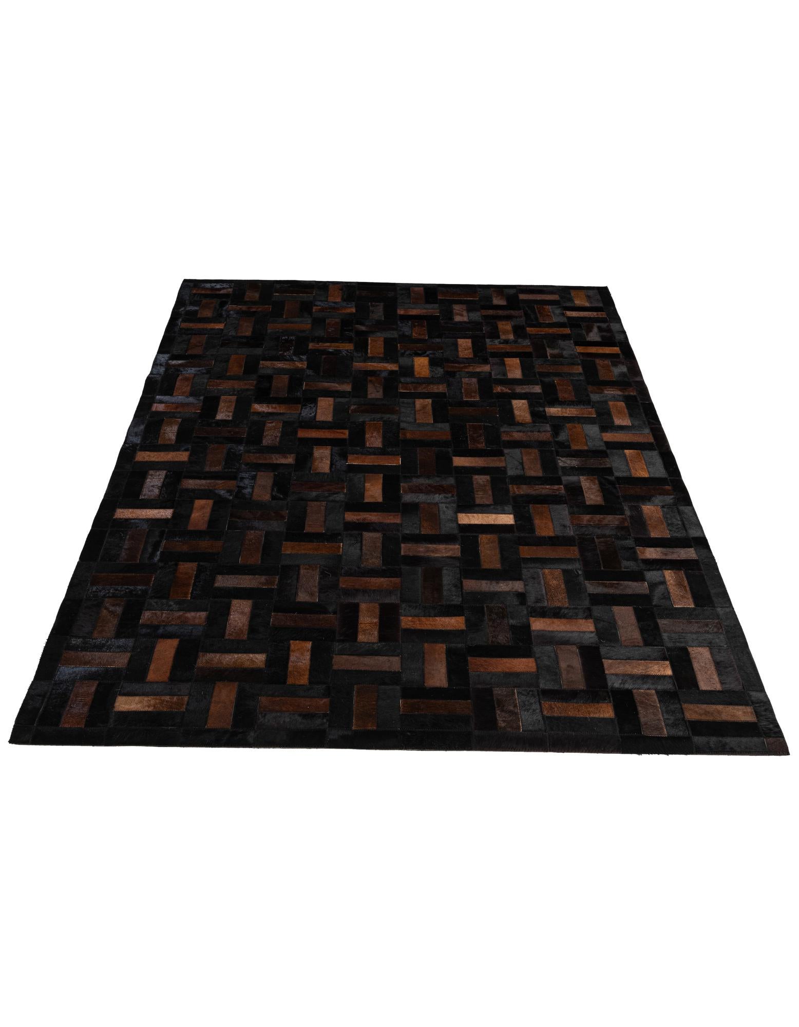 5' 3 x 8' Cowhide - Patchwork Rug