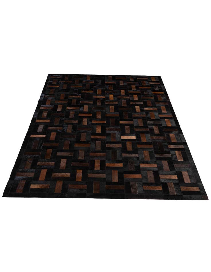 Detail image of 5' 3 x 8' Cowhide - Patchwork Rug