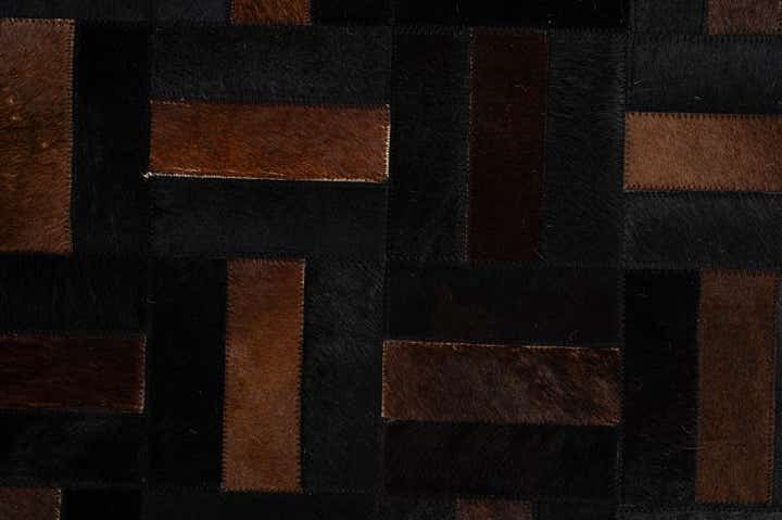 5' 3 x 8' Cowhide - Patchwork Rug