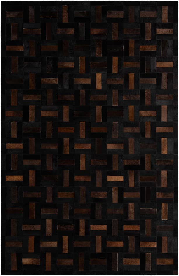 Detail image of 5' 3 x 8' Cowhide - Patchwork Rug