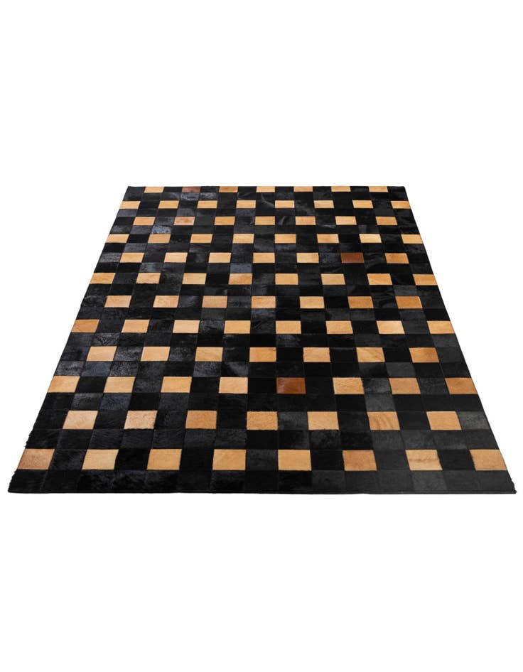 Detail image of 5' 1 x 7' 11 Cowhide - Patchwork Rug