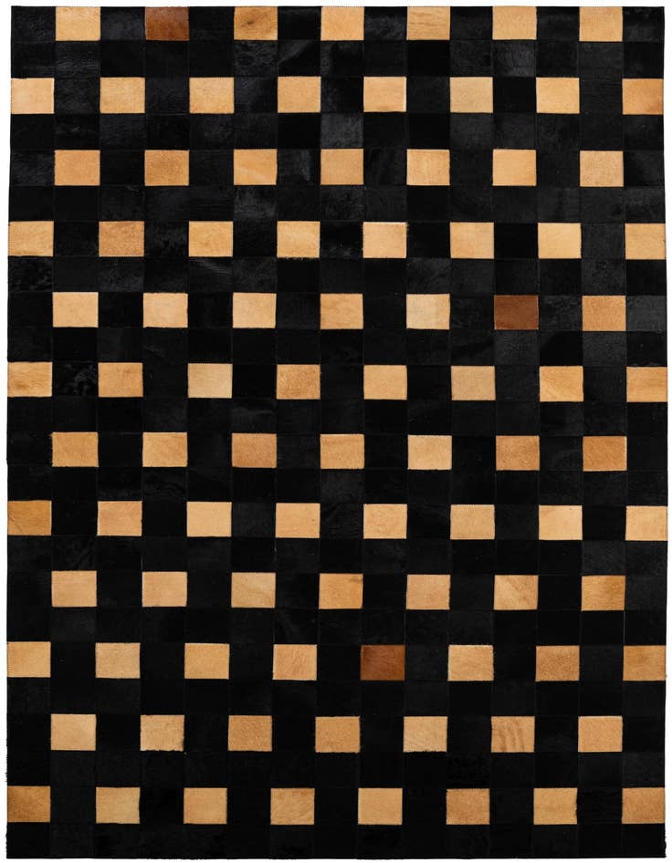 Detail image of 5' 1 x 7' 11 Cowhide - Patchwork Rug