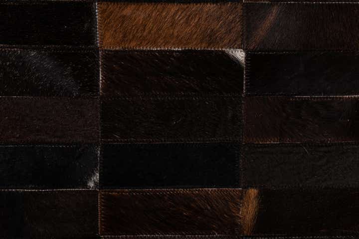 4' 11 x 8' Cowhide - Patchwork Rug