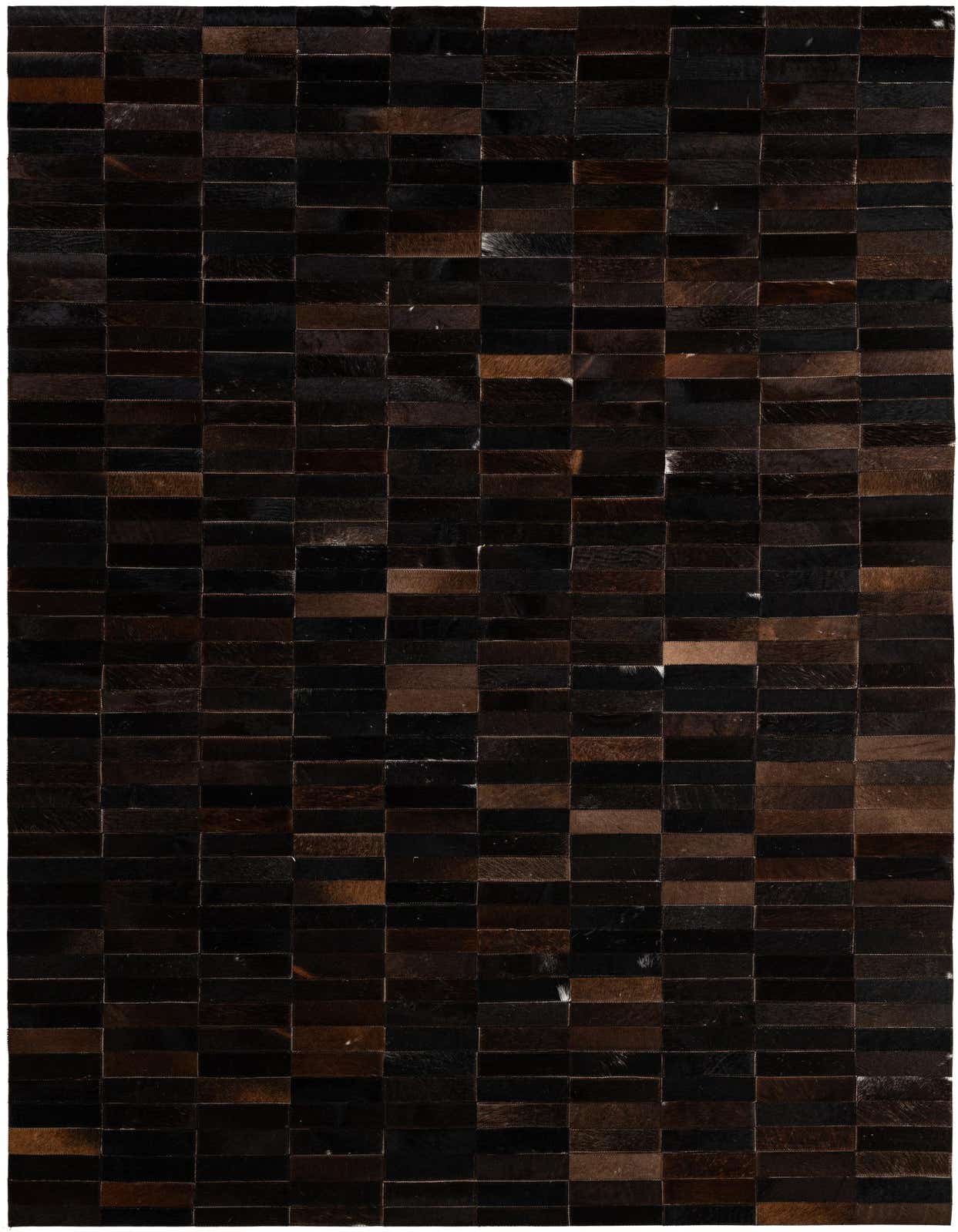 Primary image 4' 11 x 8' Cowhide - Patchwork Rug