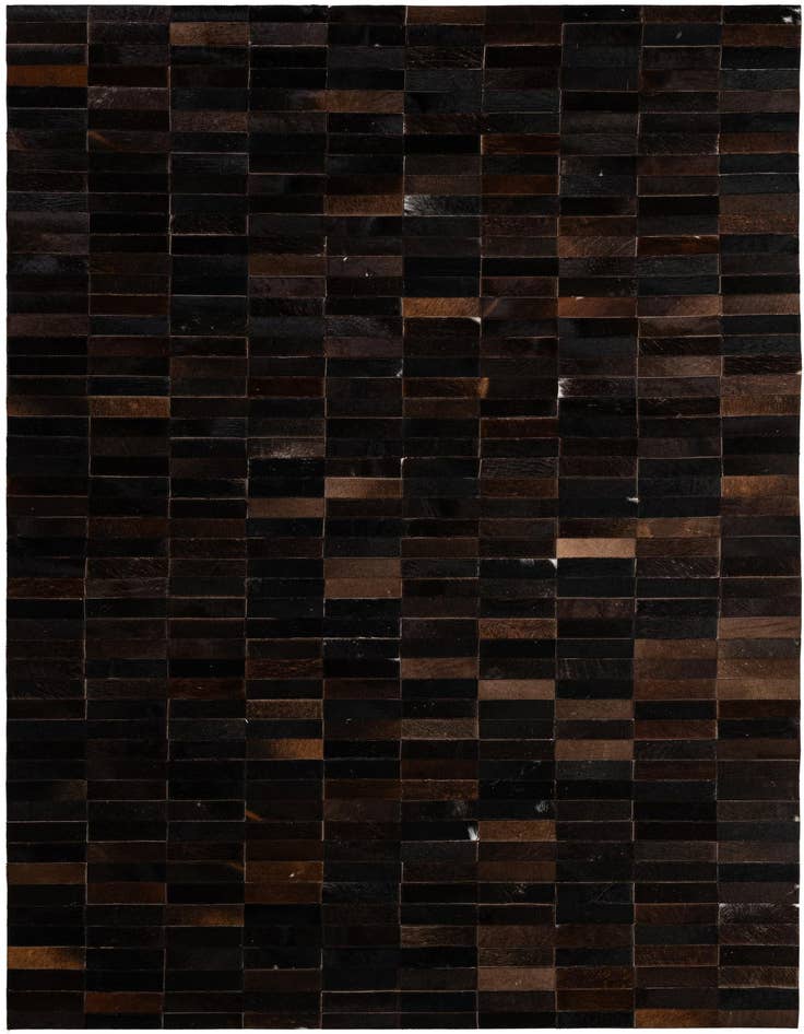 Detail image of 4' 11 x 8' Cowhide - Patchwork Rug