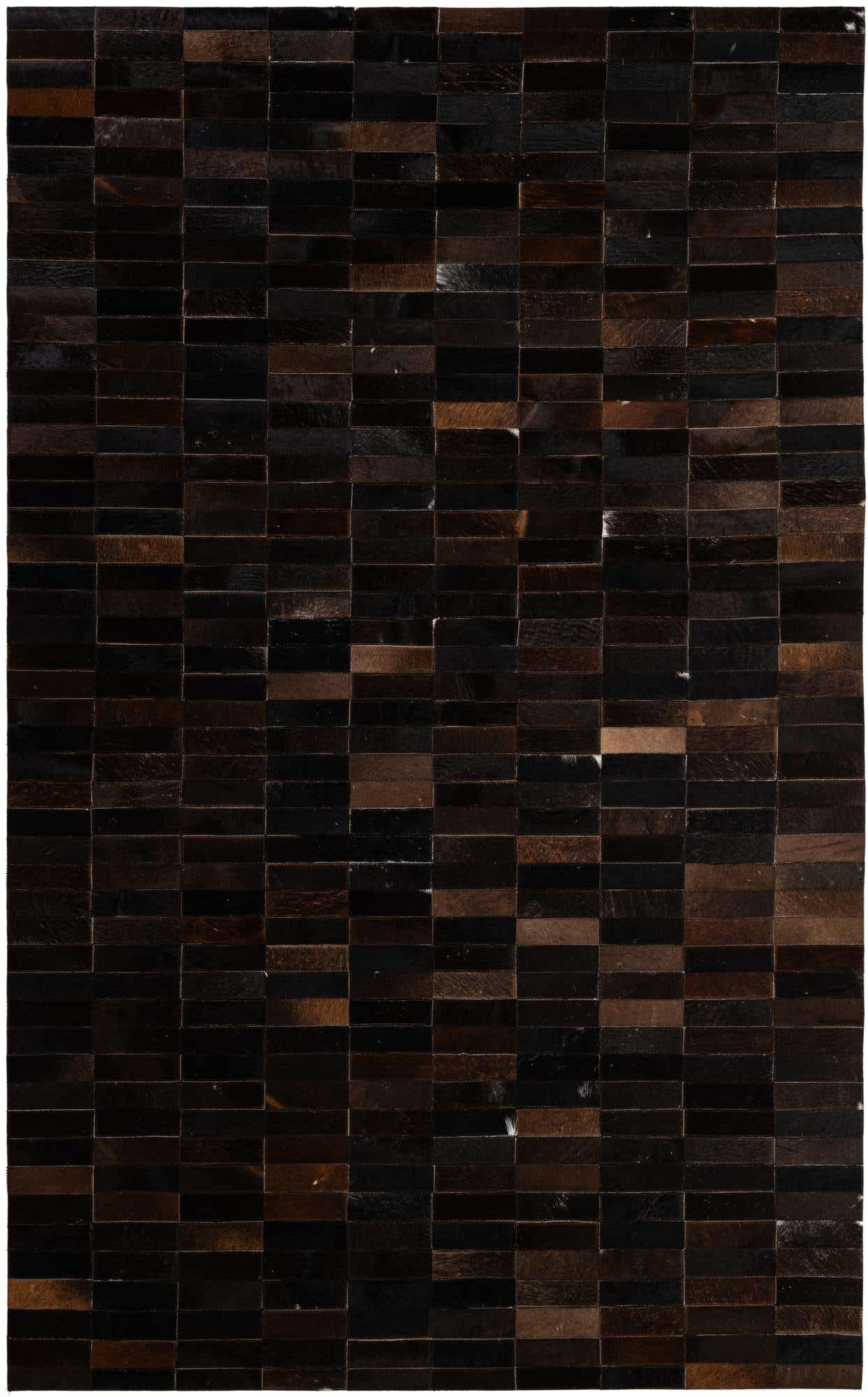 4' 11 x 8' Cowhide - Patchwork Rug