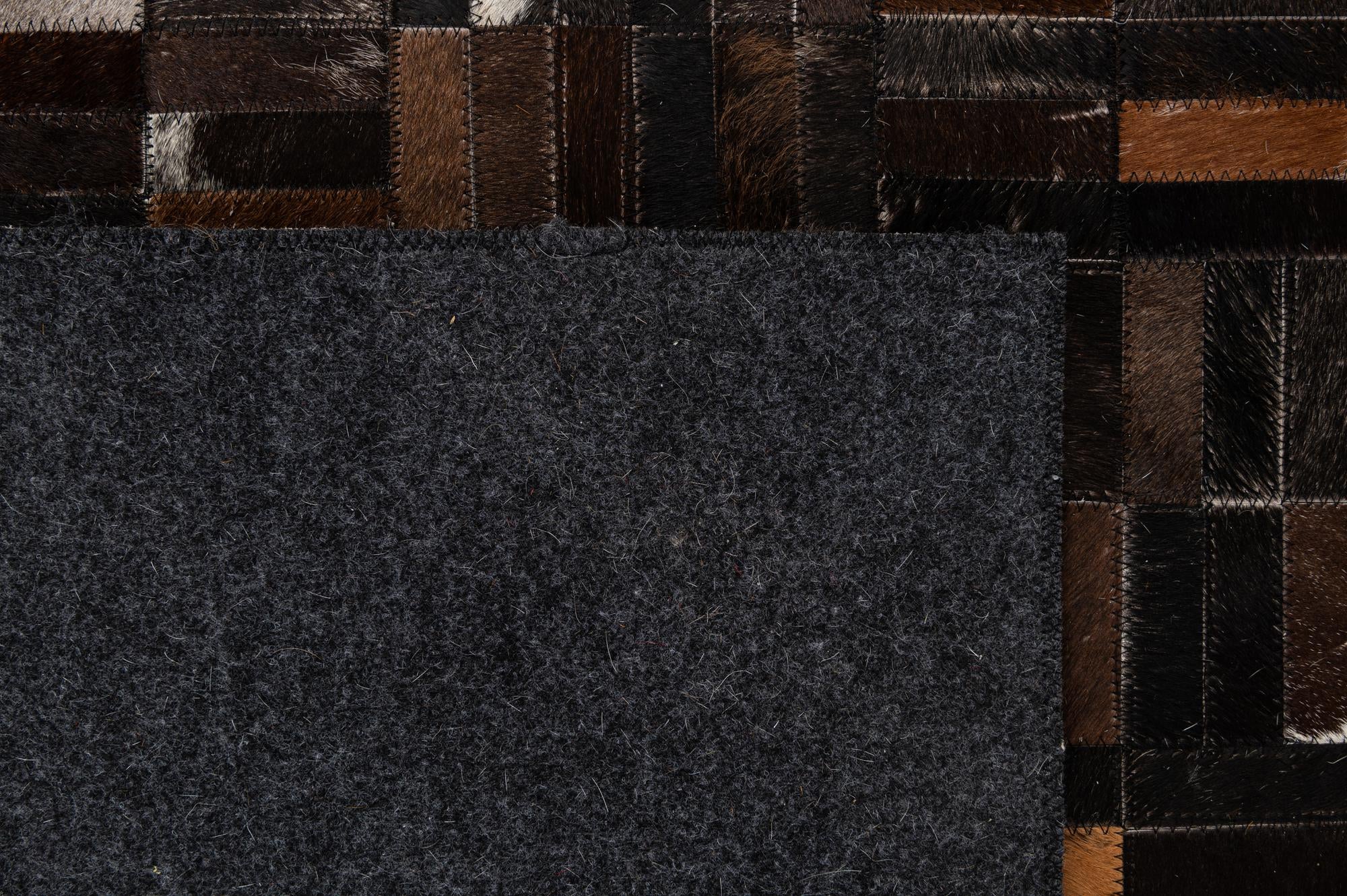 5' 1 x 8' Cowhide - Patchwork Rug