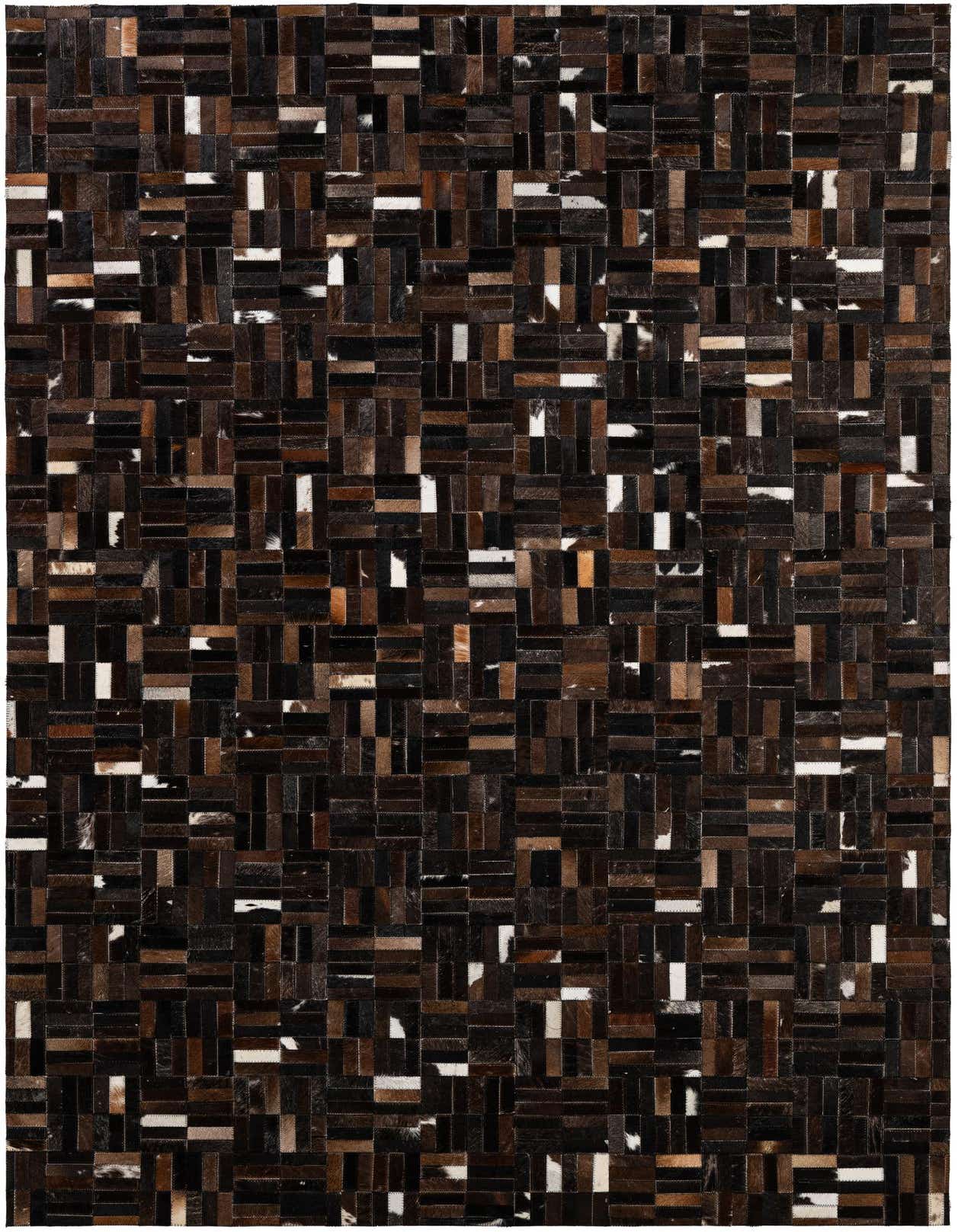Primary image 5' 1 x 8' Cowhide - Patchwork Rug