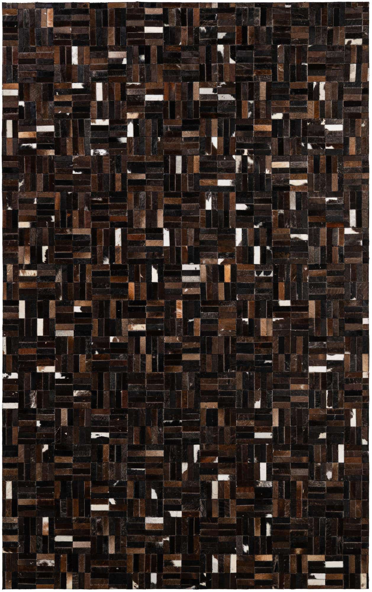 5' 1 x 8' Cowhide - Patchwork Rug