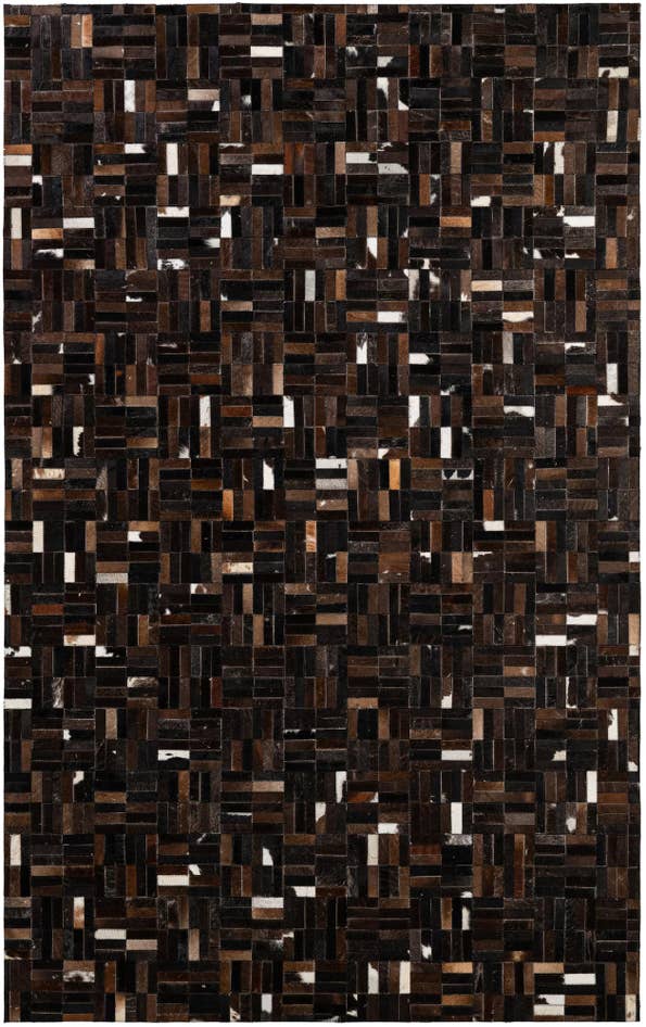 Detail image of 5' 1 x 8' Cowhide - Patchwork Rug