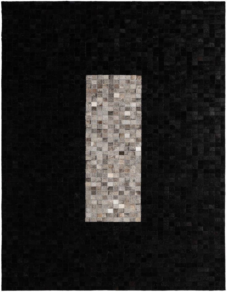 Detail image of 5' x 8' Cowhide - Patchwork Rug