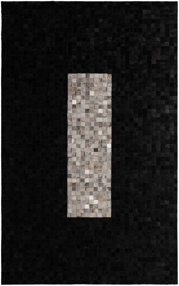 Detail image of 5' x 8' Cowhide - Patchwork Rug