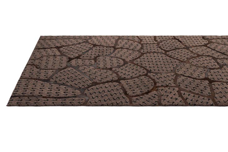 Detail image of 5' 1 x 7' 11 Cowhide - Patchwork Rug