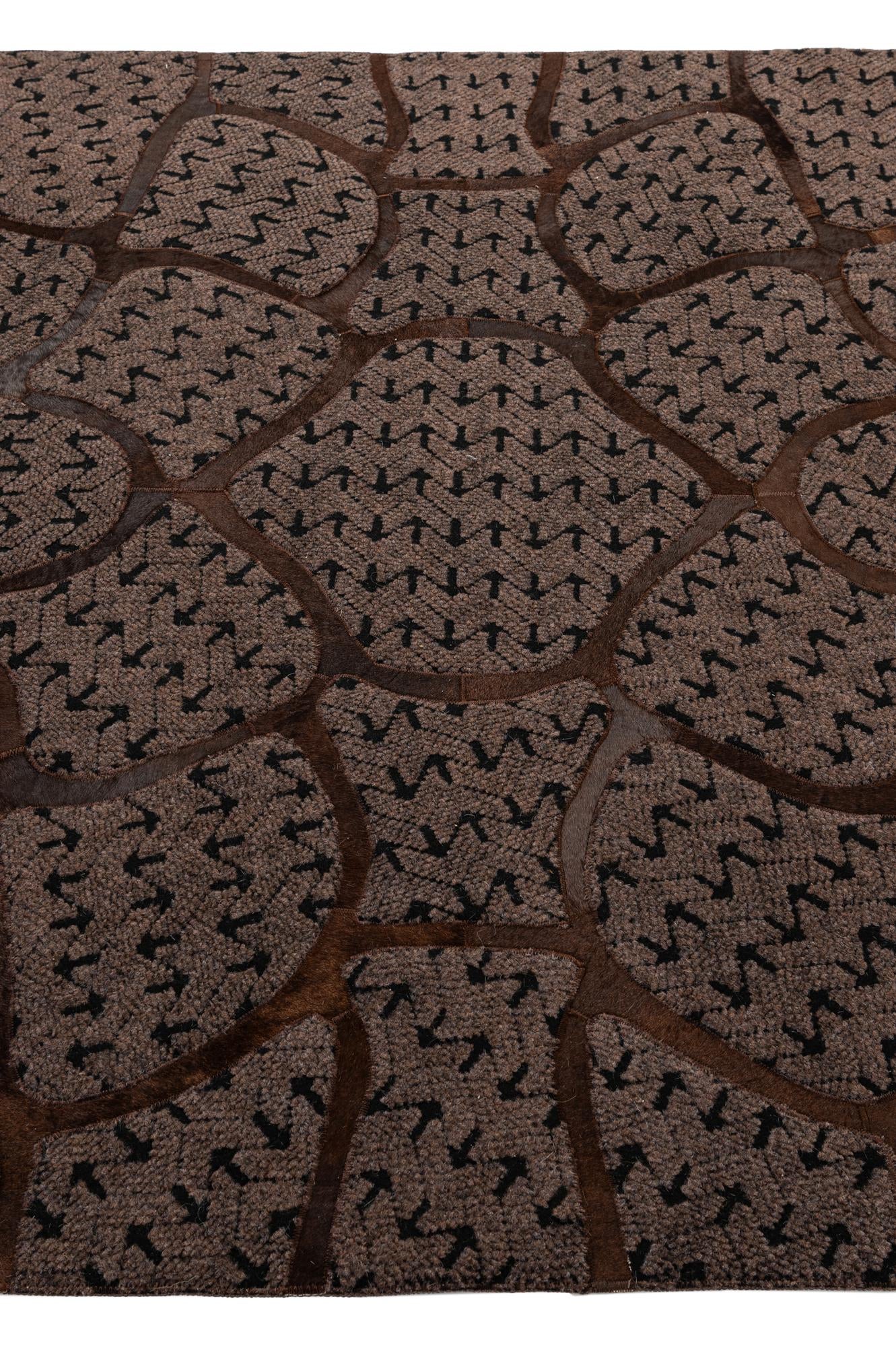 5' 1 x 7' 11 Cowhide - Patchwork Rug